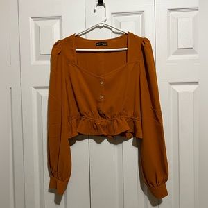 Shein cropped blouse